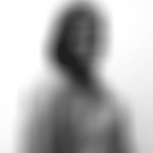 Blurred black and white image of a 2022 David Prize Finalist