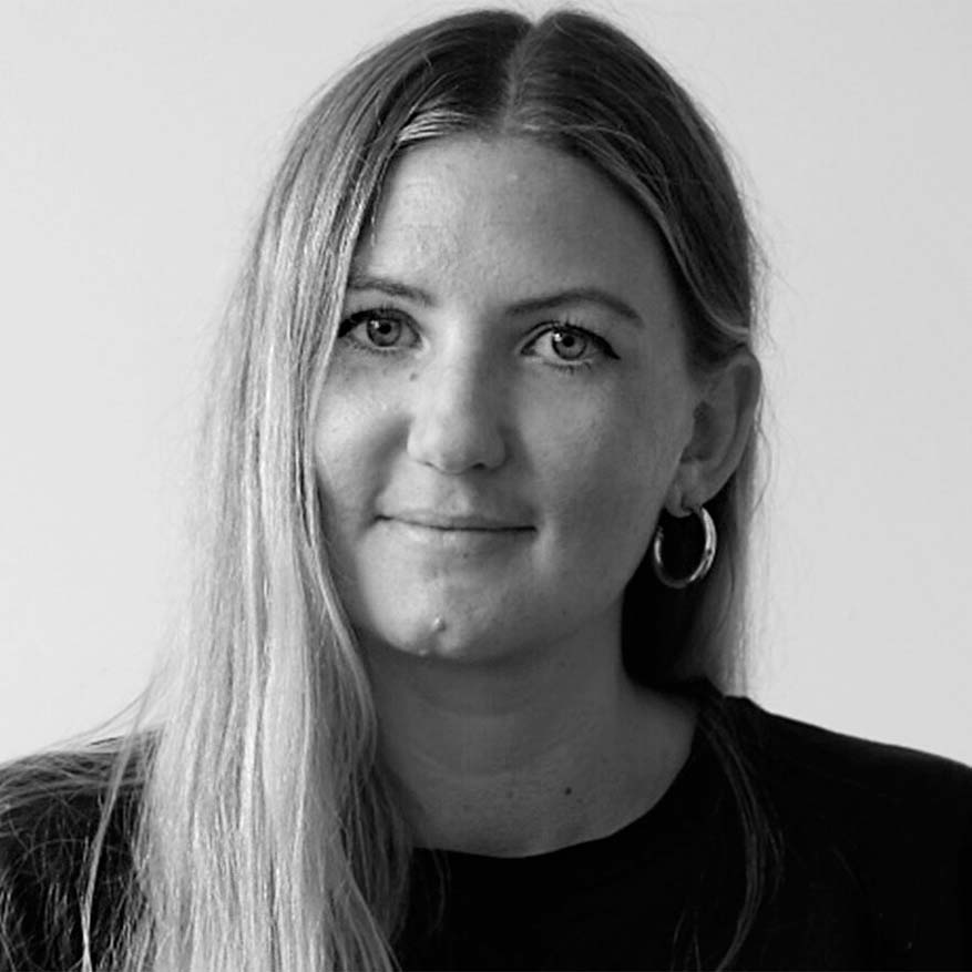 Black and white photograph of Antya Waegemann
