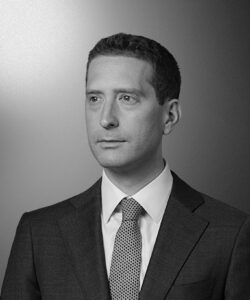 Black and white image of of David Shalleck-Klein who is protecting New York families from unnecessary and harmful separation