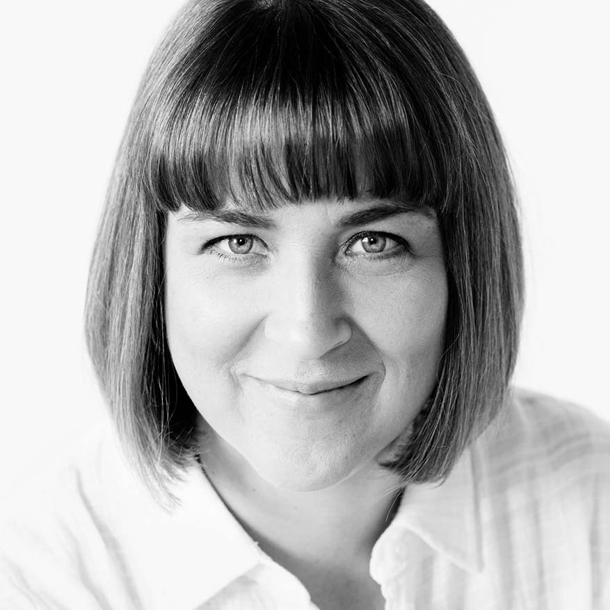 Black and white image of Alison Novak